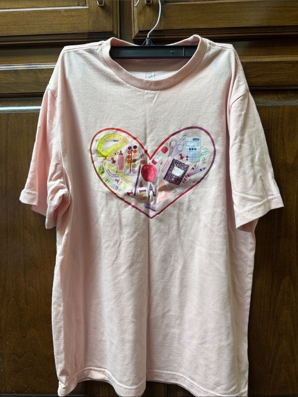 Kids Pink Heart Graphic Tee - Brand Unknown